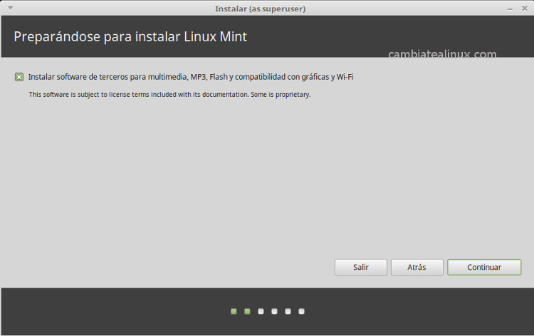 Instalacion de linux-mint-18-Mate 16.04 Instalacion de linux-mint-18-Mate - seleccion software de terceros