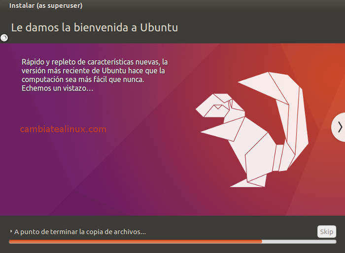 Instalacion de ubuntu 16.04 - proceso de instalacion