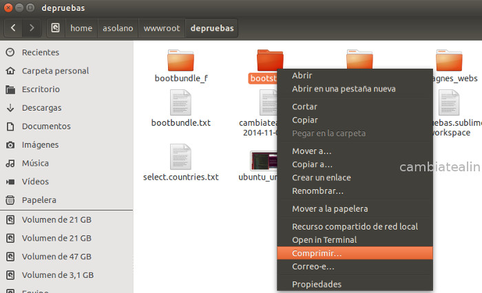 Explorador de archivos - ubuntu Explorador de archivos - ubuntu