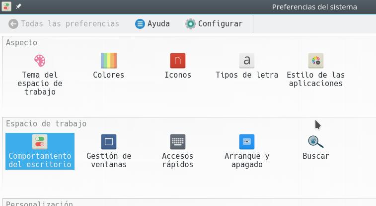 Preferencias del sistema Preferencias del sistema