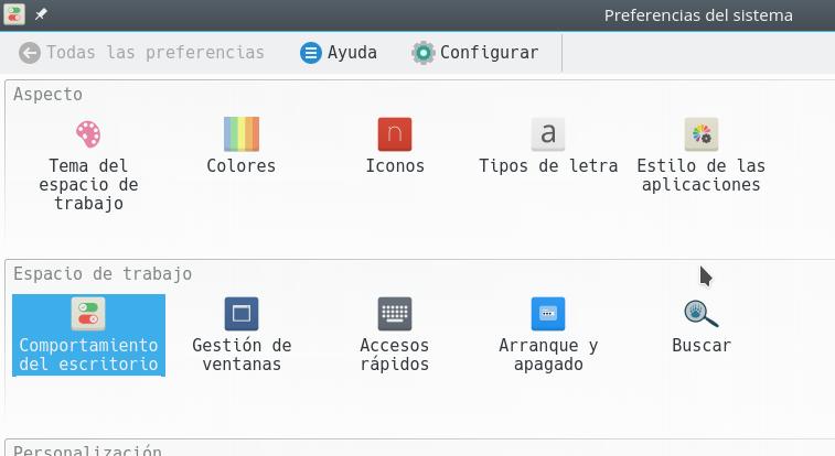 Preferencias del sistema