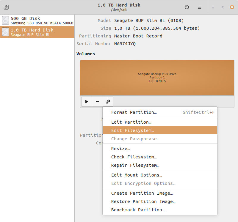Aplicacion disk - Edit-filesystem Aplicacion disk - Edit-filesystem