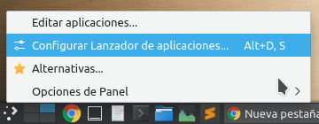 Configurar el lanzador de aplicaciones