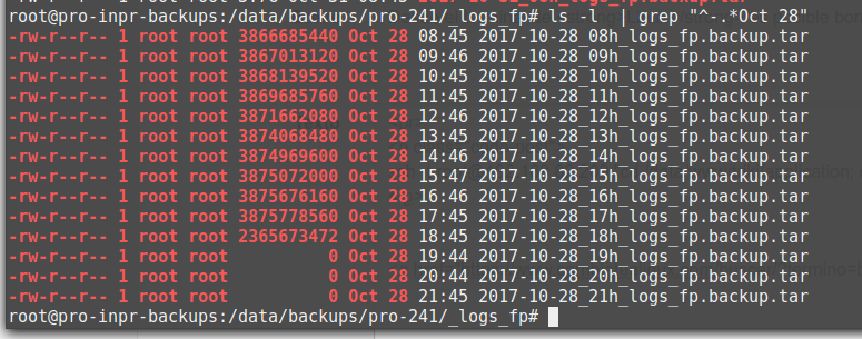 Ficheros a borrar en una fecha determinada Ficheros a borrar en una fecha determinada