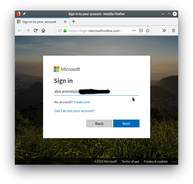 Pagina de login de microsoft Pagina de login de microsoft
