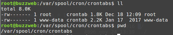 Ruta fichero crontab Ruta fichero crontab