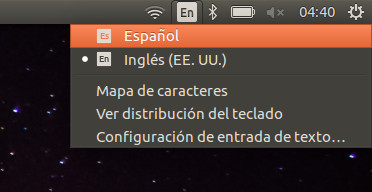 Icono para cambiar de idioma en ubuntu Icono para cambiar de idioma en ubuntu