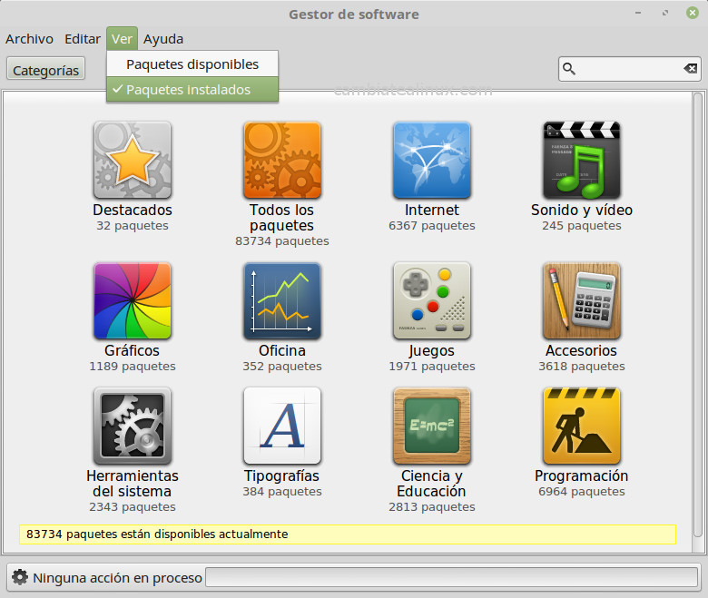 Ventana Gestion de software Ventana Gestion de software