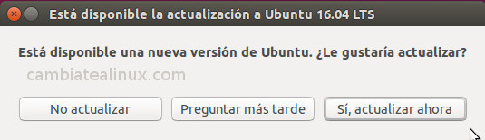 Actualizar ubuntu 15.10 a 16.04 Actualizar ubuntu 15.10 a 16.04