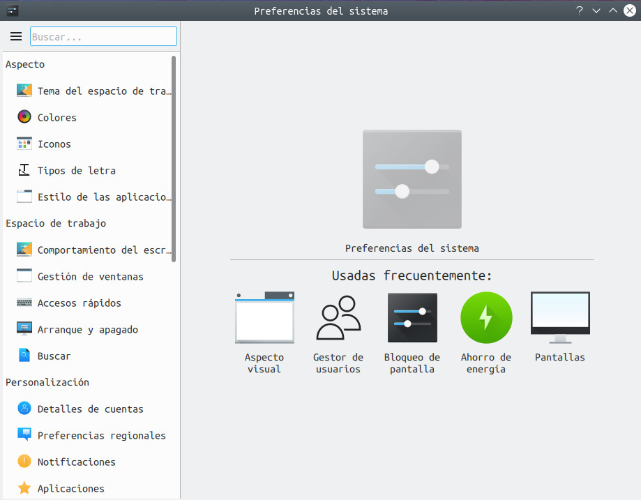 Preferencias del sistema - KDE