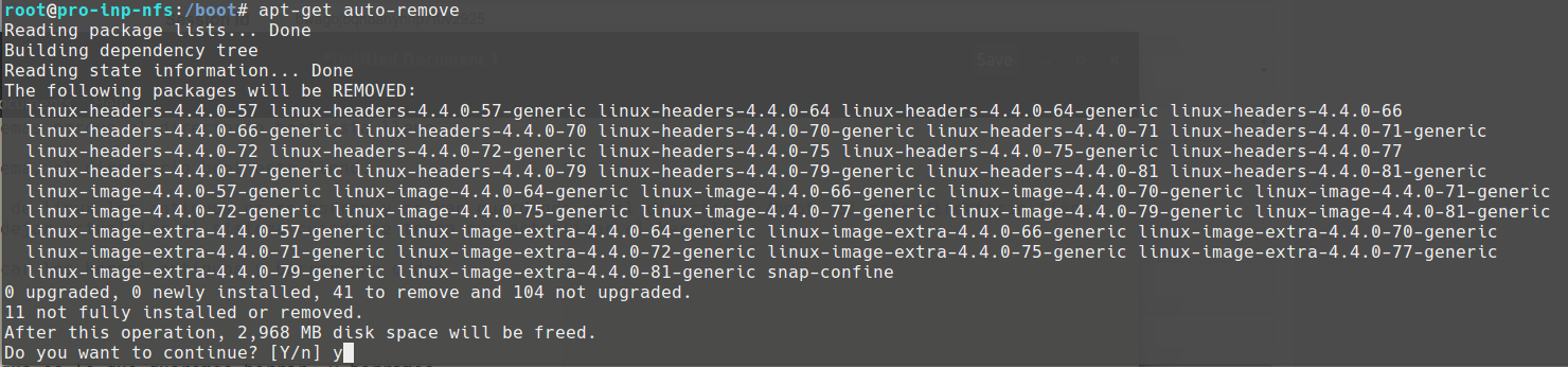Auto remove kernels Auto remove kernels