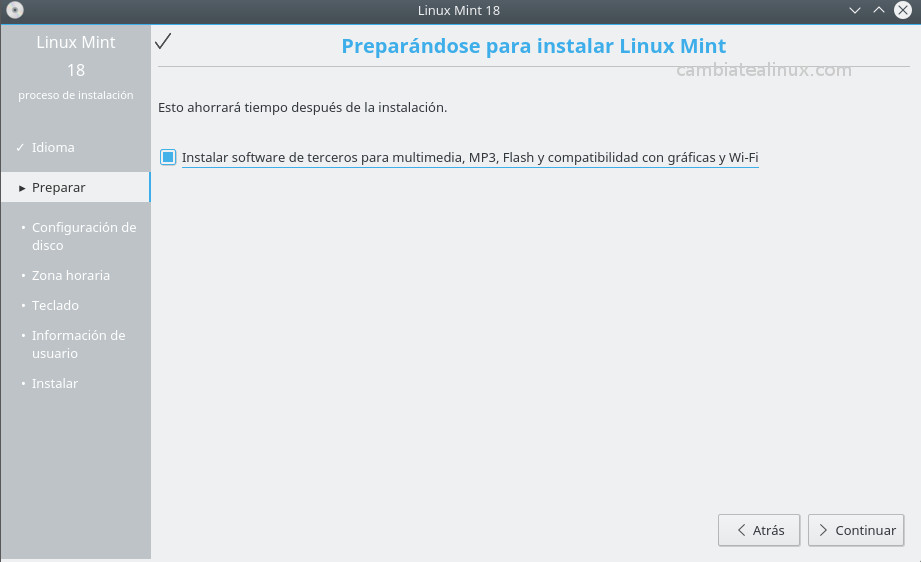 Instalacion de linux-mint-18-KDE 16.04 Instalacion de linux-mint-18-KDE - seleccion software de terceros