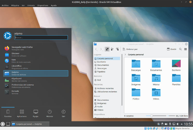 Escritorio de Kubuntu - daily build Escritorio de Kubuntu - daily build