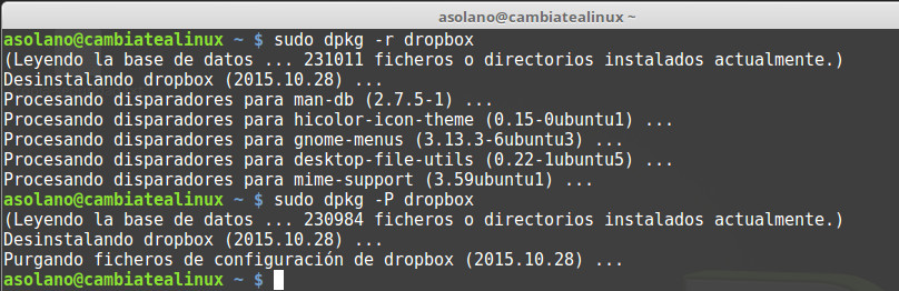 dpkg - eliminar paquetes