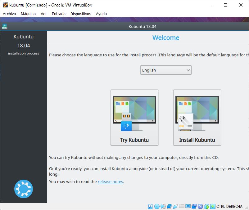 Instalamos kubuntu Instalamos Kubuntu