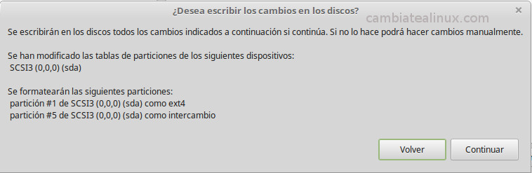 Instalacion de linux-mint-18-cinnamon Instalacion de linux-mint-18-cinnamon - Guardamos datos