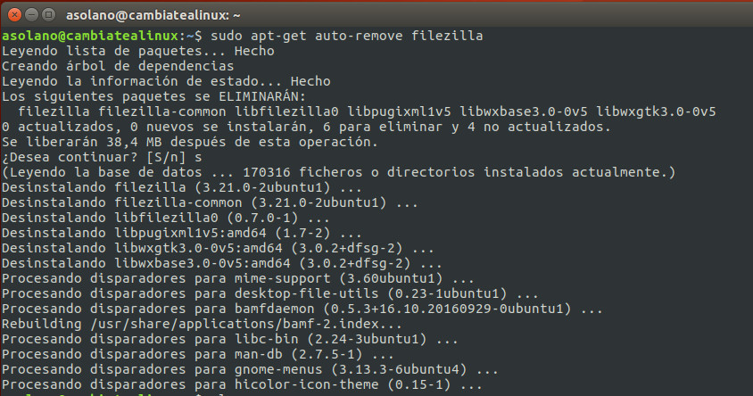 Instalar programas con apt-get