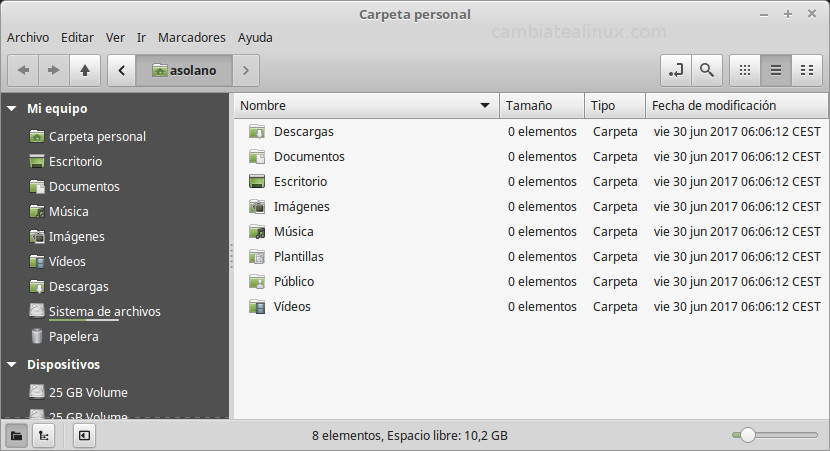 Cambiar carpetas del perfil de usuario Cambiar carpetas del perfil de usuario