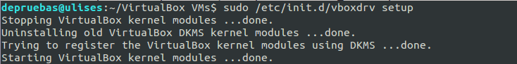 vboxdrv setup