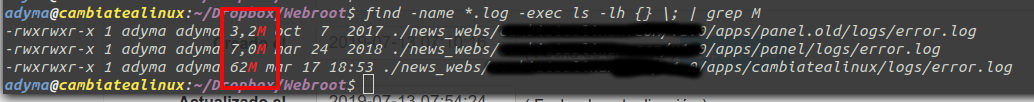 find y ls en megas - buscar ficheros y ver tamaño find y ls en megas - buscar ficheros y ver el tamaño