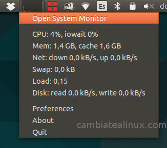 Monitor del sistema