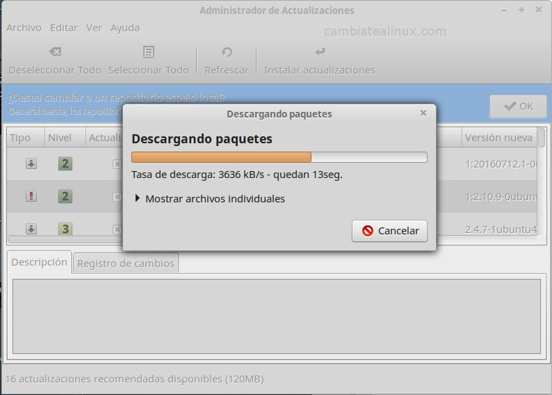 actualizando el sistema actualizando el sistema