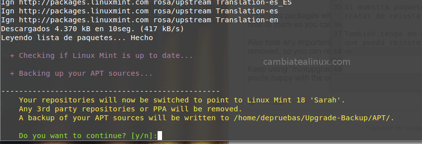 Actualizando Actualizando