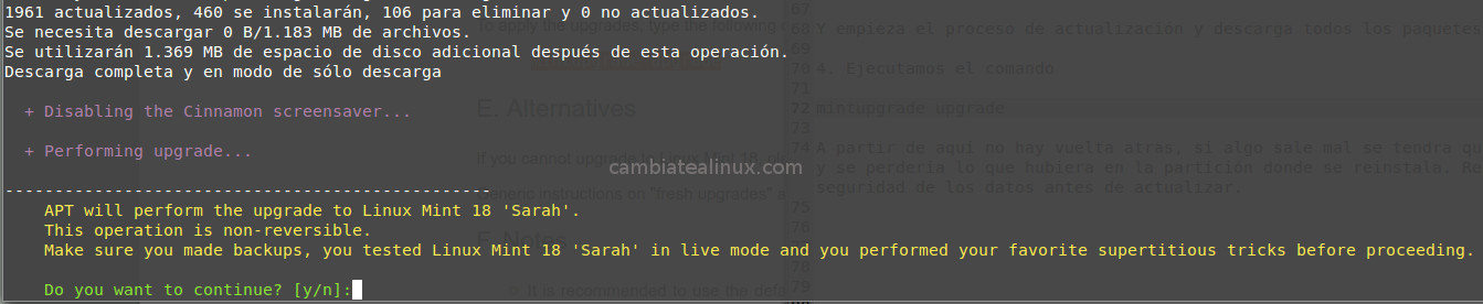 Actualizando Actualizando