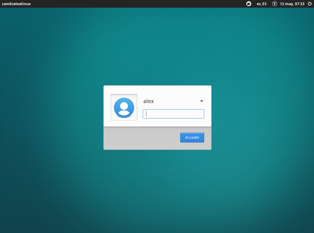 Instalacion de xubuntu 18.04 - Login Instalacion de xubuntu 18.04 - Login