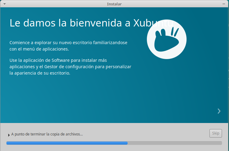 Instalacion de xubuntu 18.04 - intalando