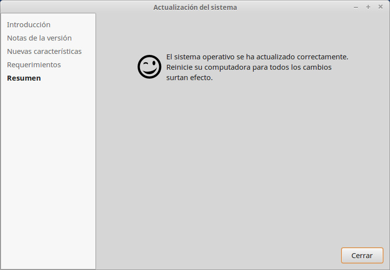 resumen de las actualizaciones de linux mint 17.3