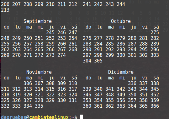 cal -calendario cal -calendario