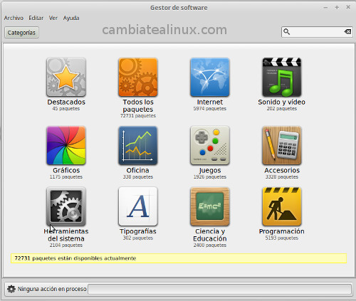 Instalacion spotify desde el gestor de software