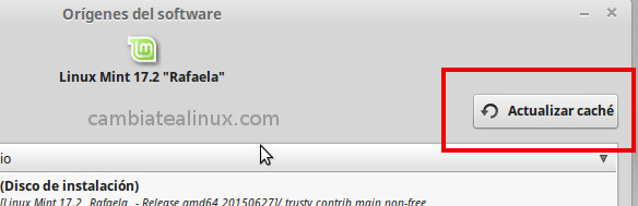 Instalacion spotify desde el gestor de software
