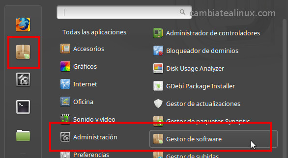 Instalacion spotify desde el gestor de software