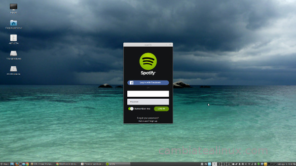 Instalación spotify desde el gestor de software