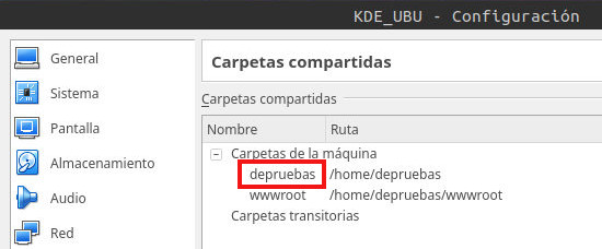 ventana compartir carpetas vbox ventana compartir carpetas vbox
