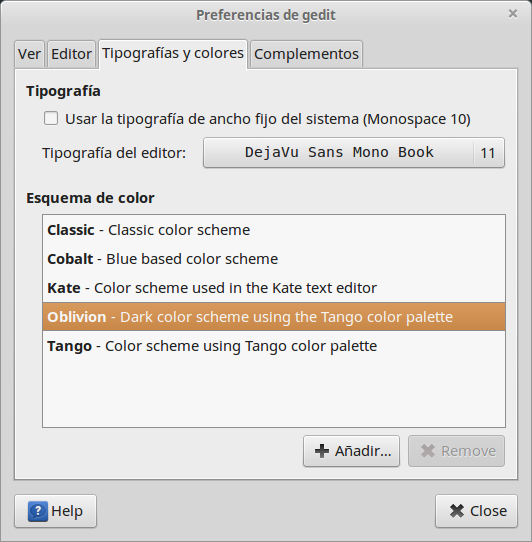 ventana gedit ventana gedit