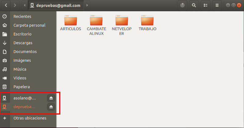 Directorio de google drive en el explorar de archivos Directorio de google drive en el explorar de archivos