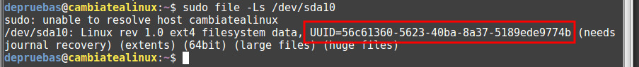 file detectar UUID file detectar UUID