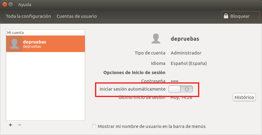 Iniciar sesion automaticamente en Ubuntu Iniciar sesion automaticamente en Ubuntu