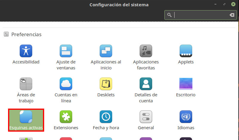 Configuracion del sistema