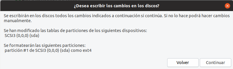 Instalacion de ubuntu 19.04 - seleccion particion de instalacion