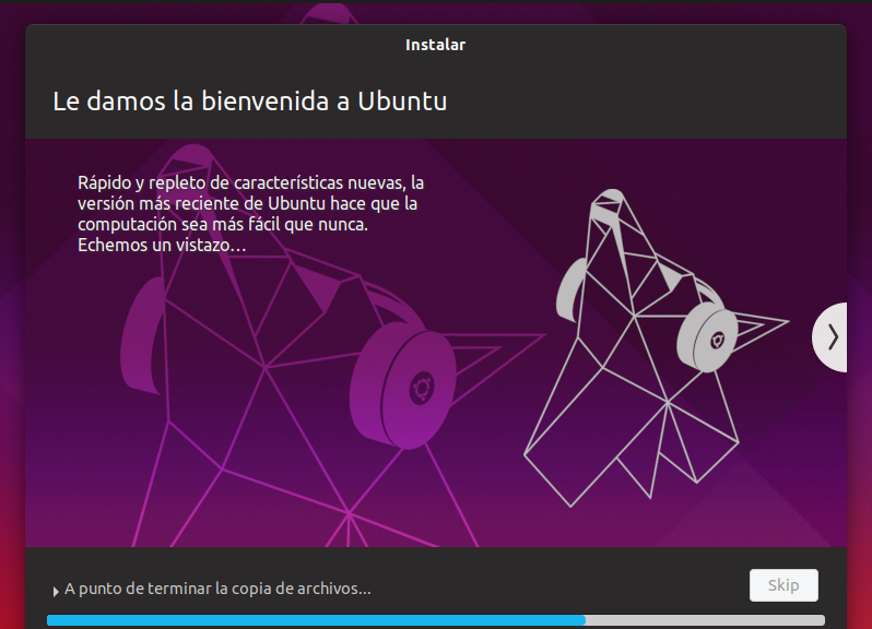 Instalacion de ubuntu 19.04 - instalando Instalacion de ubuntu 19.04 - intalando