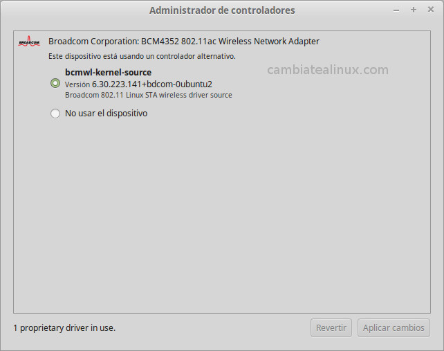 Drivers wifi instalados