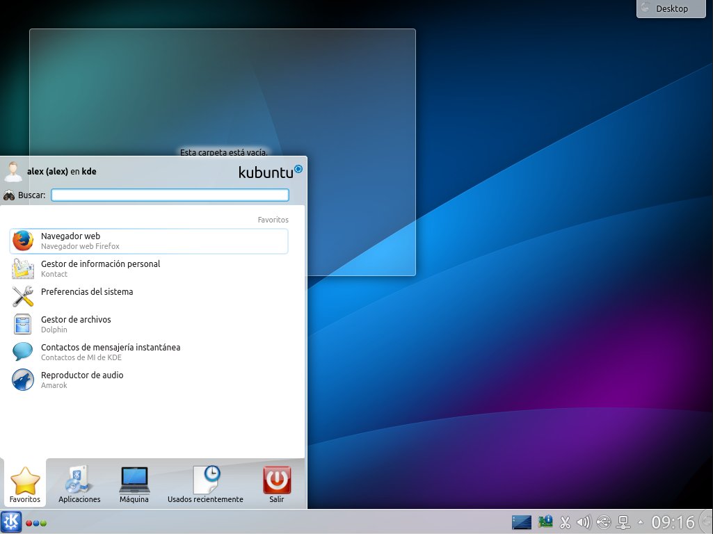 Instalación Kubuntu 14.04 - Escritorio