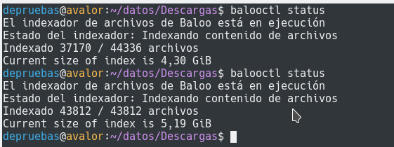 Indexador de dolphin - status Indexador de dolphin - status