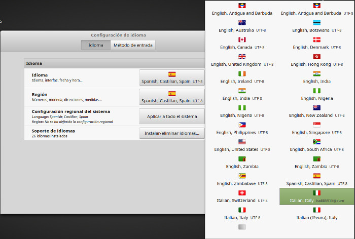 Instalar Idioma italiano Instalar Idioma italiano