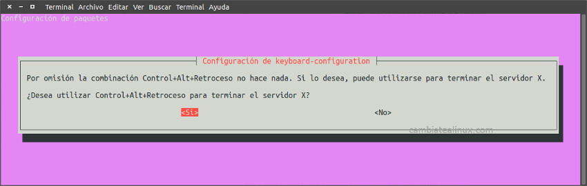 Reconfiguracion teclado Reconfiguracion teclado