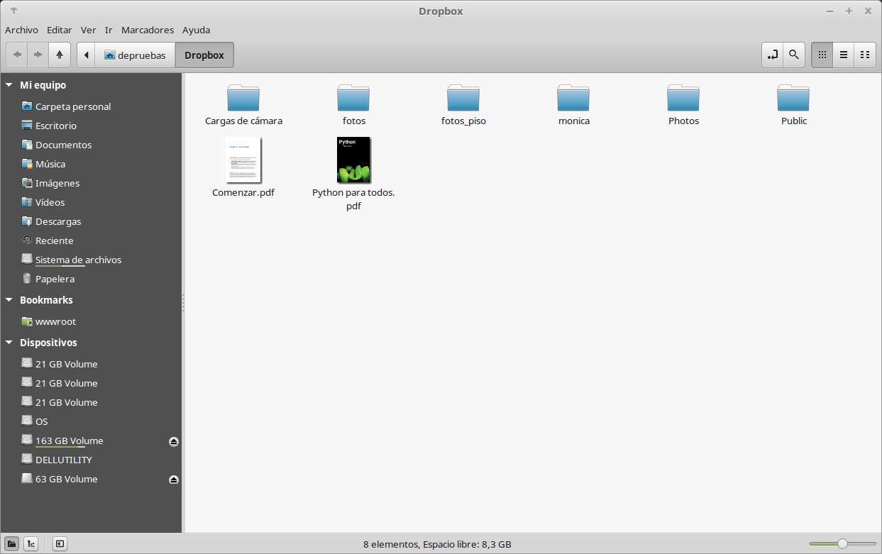Instalacion de dropbox